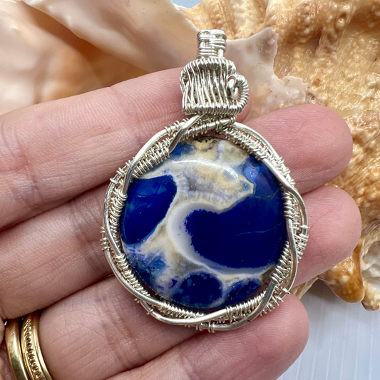 Kaelith — Guardian of Protection Handmade Reiki-Infused Cobra Jasper Pendant