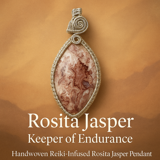 Rosita — Keeper of Endurance  Handmade  Jasper Reiki-Infused Pendant