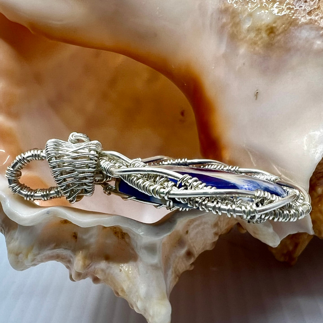 Kaelith — Guardian of Protection  Handmade Reiki-Infused Cobra Jasper Pendant
